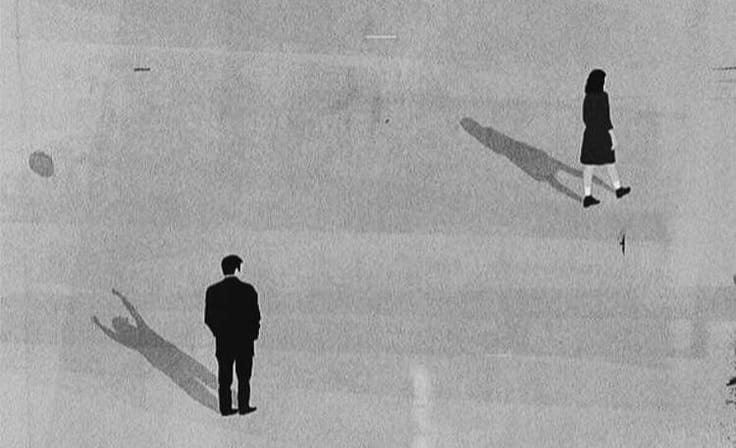 two people drifting apart