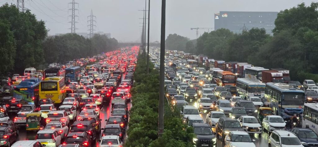 Image of a traffic jam