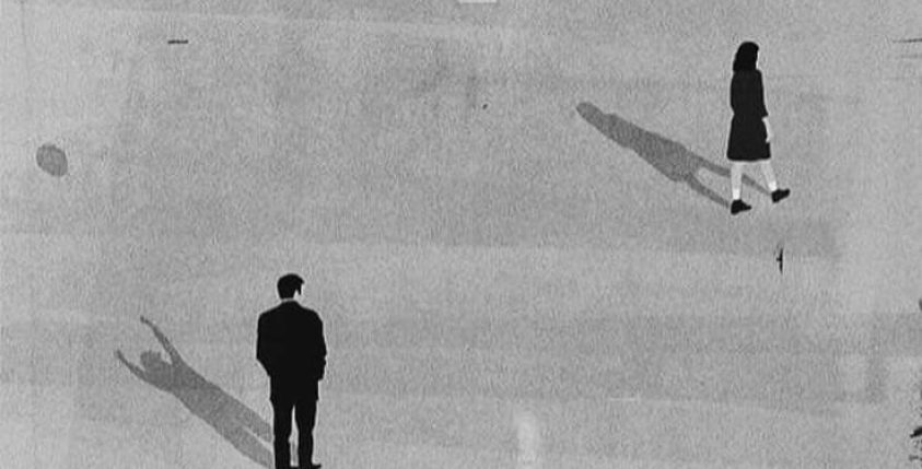 two people drifting apart